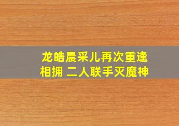 龙皓晨采儿再次重逢相拥 二人联手灭魔神